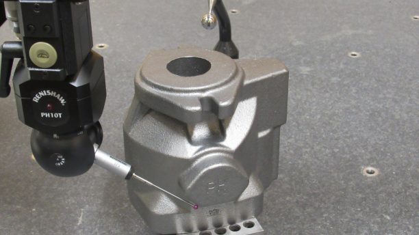 casting+being+measured+with+a+CMM+-+coordinate+measuring+machine